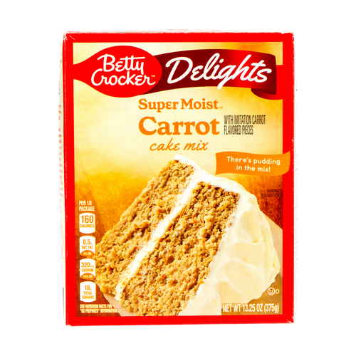 BETTY CROCKER MEZCLA P/PASTEL ZANAHORIA 375g