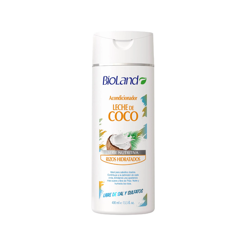 BIOLAND ACONDICIONADOR LECHE COCO RIZOS 400ml
