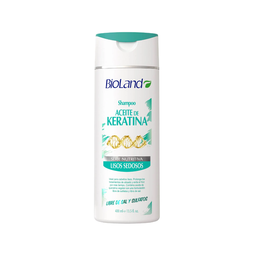 BIOLAND SHAMPOO ACEITE KERATINA LISOS SEDOSOS 400ml