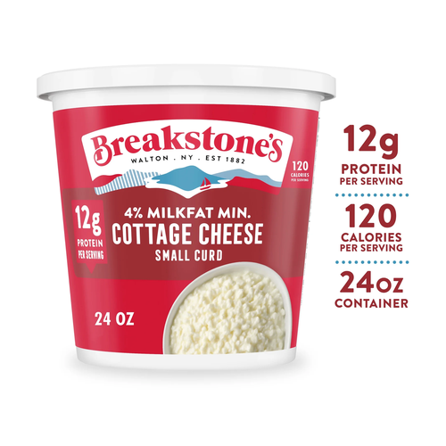 BREAKSTONES QUESO COTTAGE 4% MILKFAT MIN, SMALL CURD 24 OZ