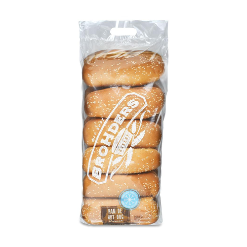 BROHDERS PAN HOT DOG 6 UNIDAD