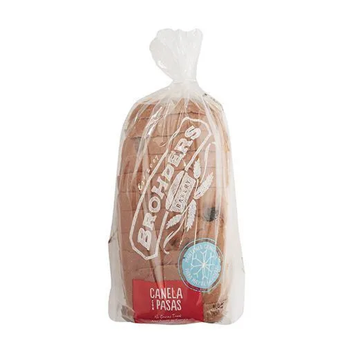 BROHDERS PAN SANDWICH CANELA CON PASAS 450g