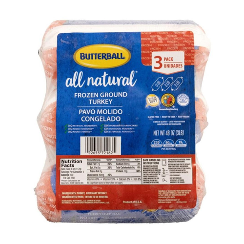 BUTTERBALL MOLIDA PAVO AL NATURAL 48 OZ