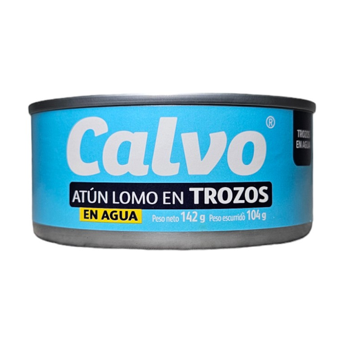 CALVO ATUN EN AGUA TROZOS 142g