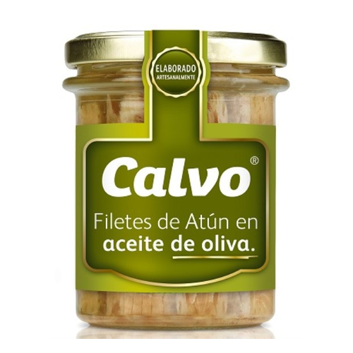 CALVO FILETES DE ATUN EN ACEITE DE OLIVA FRASCO 250g