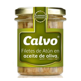 CALVO FILETES DE ATUN EN ACEITE DE OLIVA FRASCO 250g