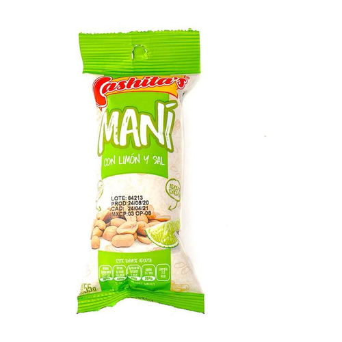CASHITAS MANI CON LIMON Y SAL MARINA BOTE 350g