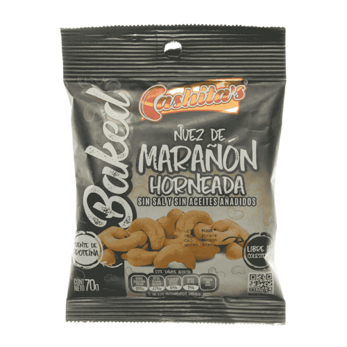 CASHITAS NUEZ DE MARAÐON HORNEADA SIN SAL 70g