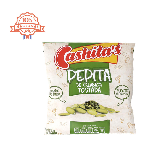 CASHITAS PEPITORIA DE CALABAZA TOSTADA 50g