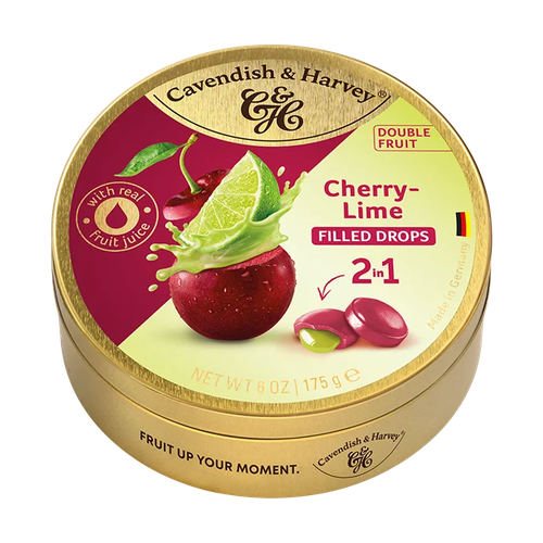 CAVENDISH & HARVEY DULCES DOUBLE FRUIT CHERRY LIME 175g