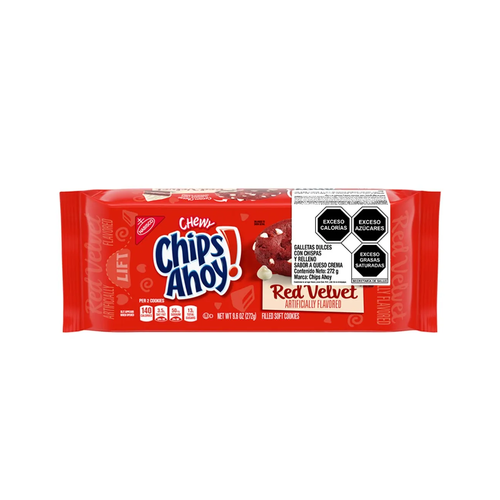 CHIPS AHOY GALLETA RED VELVET 272g