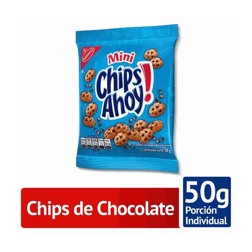CHIPS AHOY GALLETA REGULAR MINI BOLSITA 50g