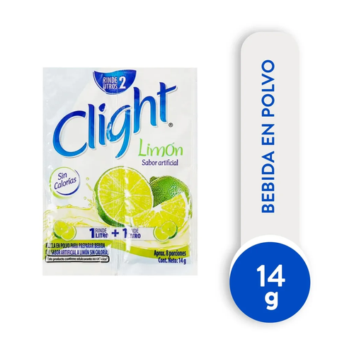 CLIGHT REFRESCO EN POLVO PIÐA SOBRE 14g