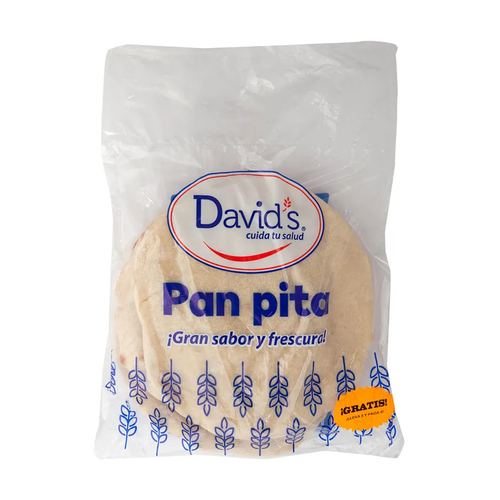 DAVIDS PAN PITA BLANCO REGULAR 4 UNDS 11 OZ