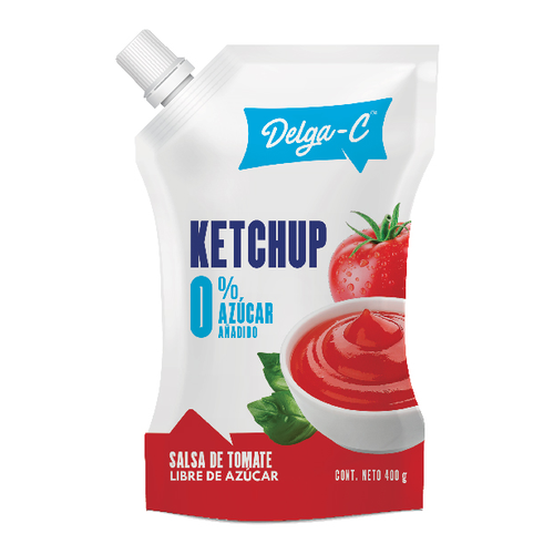 DELGA-C KETCHUP DOY PACK 0 AZUCAR 400g