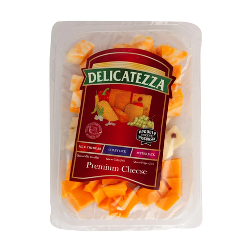 DELICATEZZA MIX 3 QUESOS BANDEJA CHEDD/COLBY PEPPER 230g