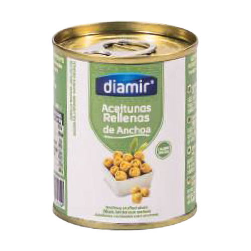 DIAMIR ACEITUNA VERDE RELLENA DE ANCHOA LATA 292g