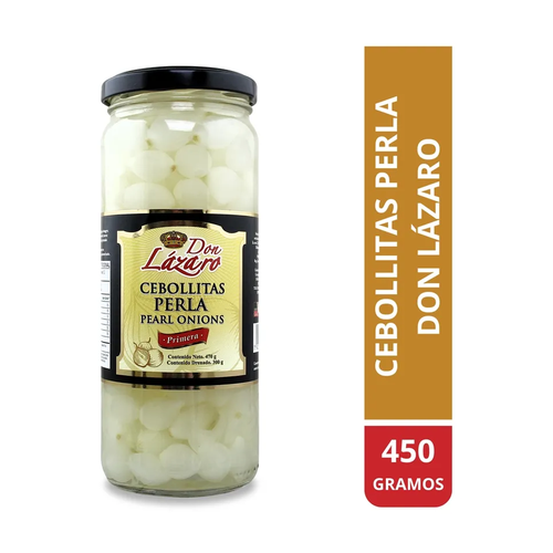 DON LAZARO CEBOLLITAS PERLA EN FCO 450g