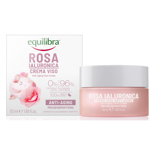 EQUILIBRA CREMA FACIAL ROSA IALURONICA SIERO VISO 50ml