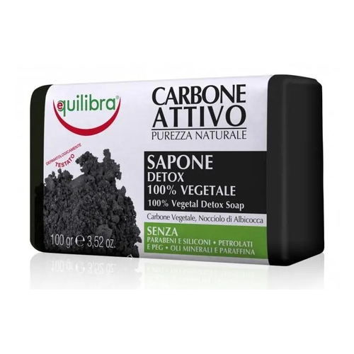 EQUILIBRA JABON DE TOCADOR CARBON ACTIVO 100g