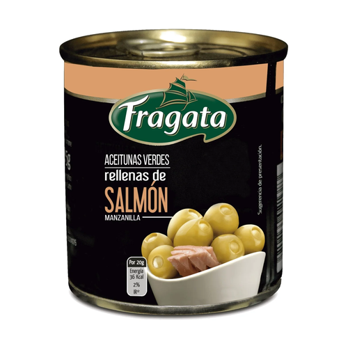 FRAGATA ACEITUNA RELLENA SALMON LATA 200g