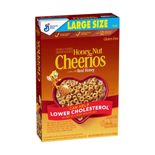 GENERAL MILLS CEREAL HONEY NUT CHEERIEOS 436g