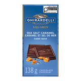 GHIRARDELLI CHOCOLATE BARRA DARK SEA SALT CARAMEL 138g