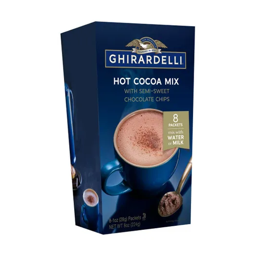 GHIRARDELLI COCOA MIX CHISPAS DE CHOCOLATE 8 UNIDAD