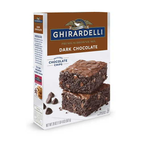 GHIRARDELLI HARINA BROWNIE DARK CHOCOLATE 567g