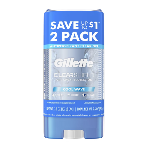 GILLETTE DESODORANTE BARRA COOL WAVE GEL 107g