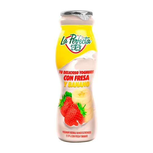 GLAD YOGOURT YODRINK FRESA BANANO 200g