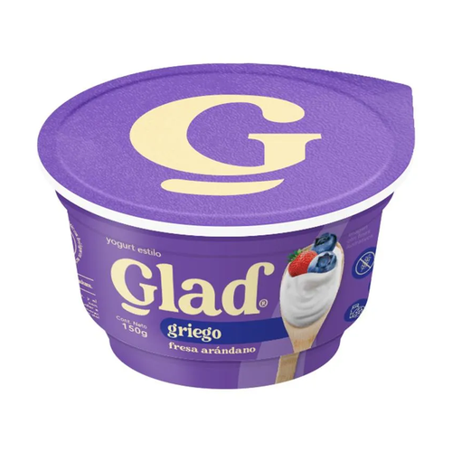 GLAD YOGURT GRIEGO FRESA ARANDANO 150g
