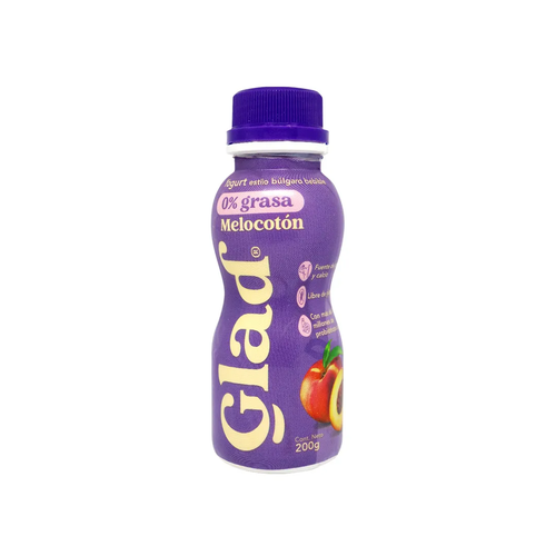 GLAD YOGURT LIQUIDO MELOCOTON BEBIBLE 1g