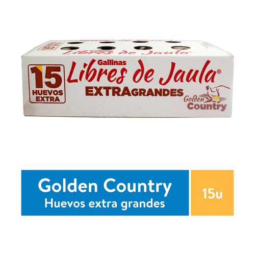 GOLDEN HUEVOS EXTRA GRANDES 15 UNIDAD