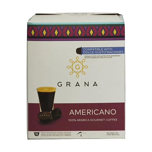 GRANA CAPSULAS DE CAF╔ AMERICANO 16 UNIDAD