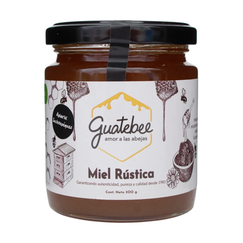 GUATEBEE MIEL DE ABEJA MIEL RUSTICA 300g