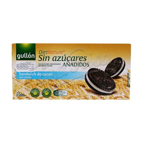 GULLON GALLETA SANDWICH CACAO CREMA SIN AZUCAR 210g