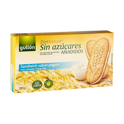 GULLON GALLETA SANDWICH SABOR YOGURT CAJA 220g