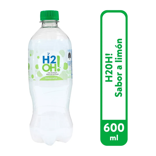 H2OH BEBIDA GASEOSA LIMONETO PET 600ml