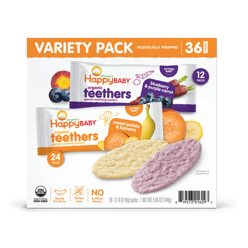 HAPPY BABY TEETHERS ZANAHORIA MORADA Y CAMOTE 48g