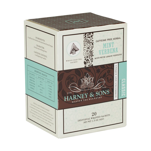 HARNEY & SONS TE MINT VERBENA CAJA SACHETS 38g