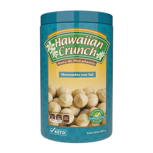 HAWAIIAN CRUNCH MACADAMIA CON SAL BOL 1 OZ
