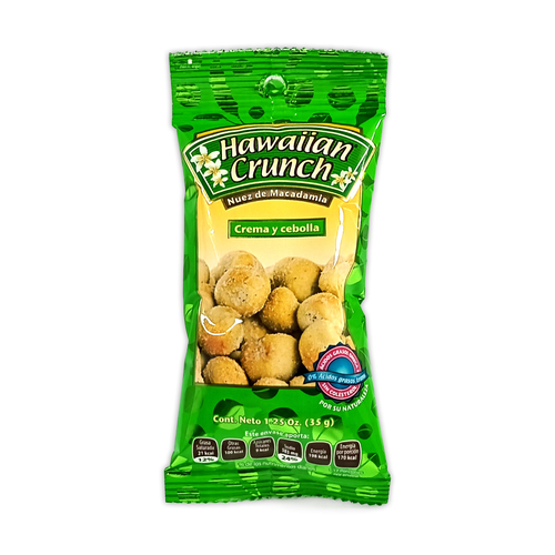 HAWAIIAN CRUNCH MACADAMIA CREMA Y CEBOLLA BOL 1 OZ