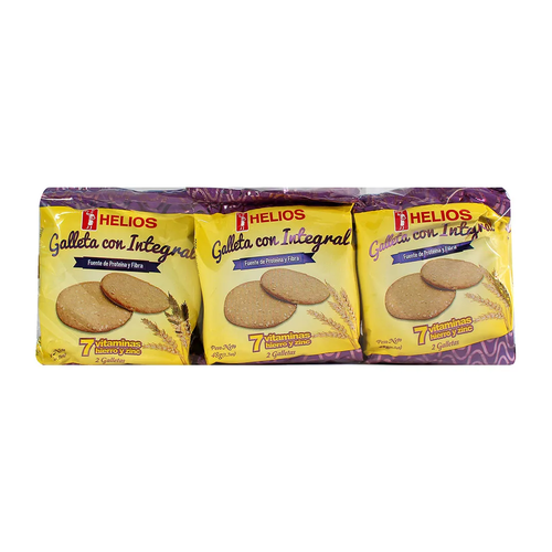 HELIOS GALLETA INTEGRAL DULCE 384g