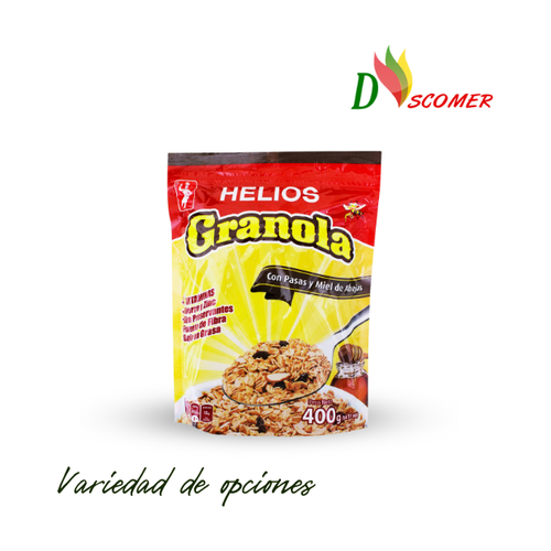 HELIOS GRANOLA PASAS Y MIEL DE ABEJA 400g