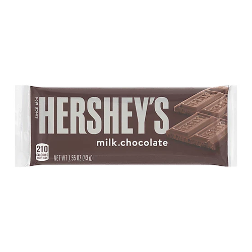 HERSHEYS CHOCOLATE BARRA MILK 43g