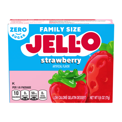 JELL-O GELATINA SIN AZUCAR STRAWBERRY 17g