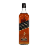 JOHNNIE WALKER WHISKY ETIQUETA NEGRA 12 AÐOS 1/1 LT