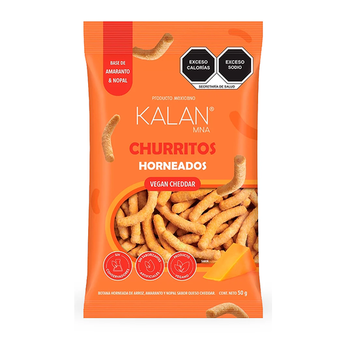 KALAN CHURROS VEGAN CHEDDAR HORNEADOS 50g