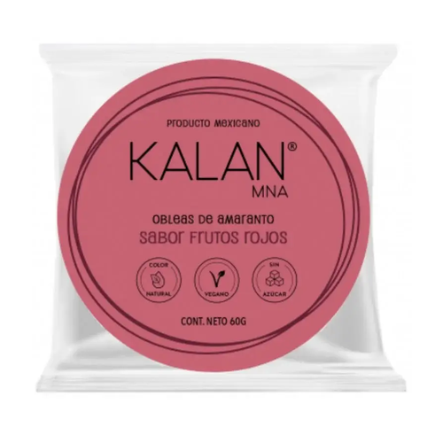 KALAN OBLEAS DE AMARANTO FRUTOS ROJOS 60g